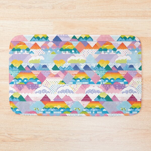 Artikelvorschau, Rainbow Peaks: Boho Minimalist Mountain entworfen und verkauft von Cosmic-Canvases.