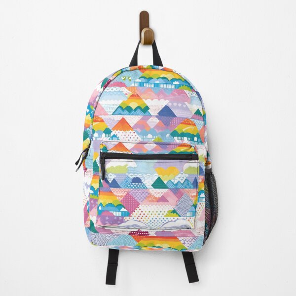 Artikelvorschau, Rainbow Peaks: Boho Minimalist Mountain entworfen und verkauft von Cosmic-Canvases.