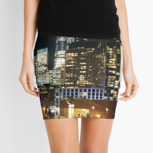Street, City, Buildings, Photo, Day, Trees, New York, Manhattan, Brooklyn Mini Skirt