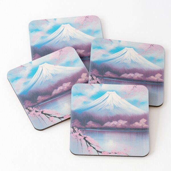 Item preview, Sakura Cherry Blossoms On Mt Fuji | Mount Fuji on Bloom | Japanese Style Arts | Digital Manipulation      designed and sold by Rude Bot.