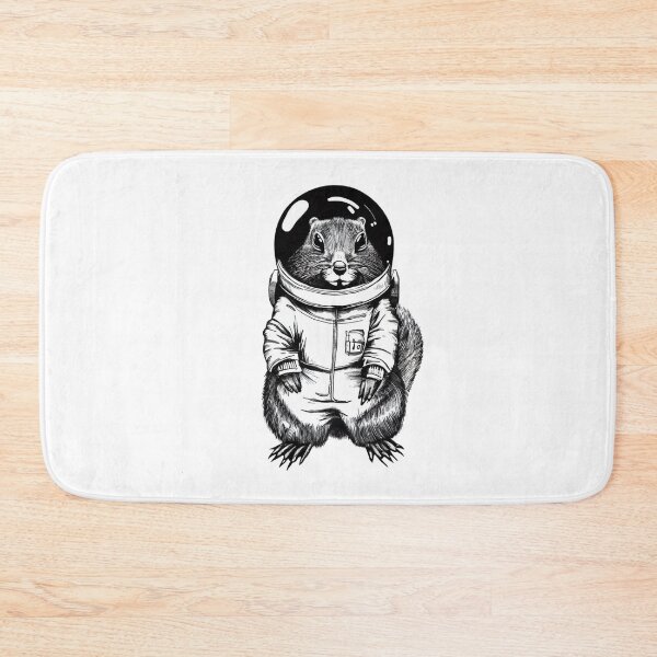Item preview, Serious groundhog dressed in astronaut suit designed and sold by GroundhogMs.