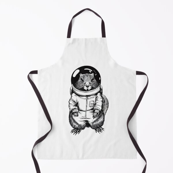 Item preview, Serious groundhog dressed in astronaut suit designed and sold by GroundhogMs.