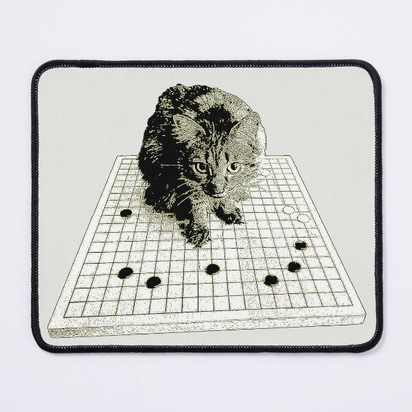 Item preview, Goban Cat (Inked, B&W) designed and sold by Gidman77.