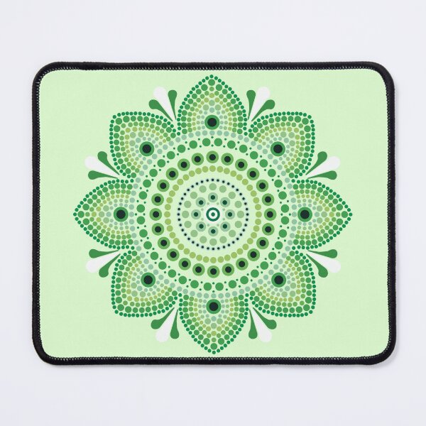 Item preview, Emerald Elegance: Bright Green Dot Mandala designed and sold by Aster18.