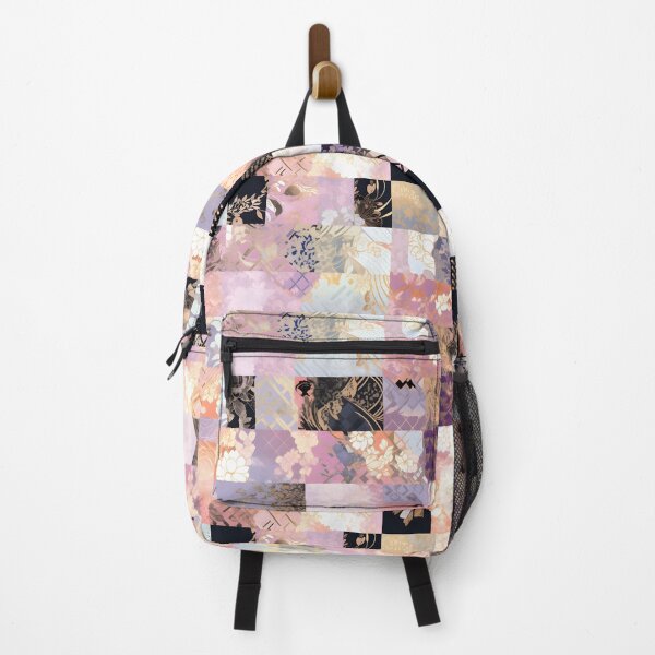 Artikelvorschau, Mystic Patchwork: Purple, Black, Gold, and White Elegance entworfen und verkauft von Cosmic-Canvases.