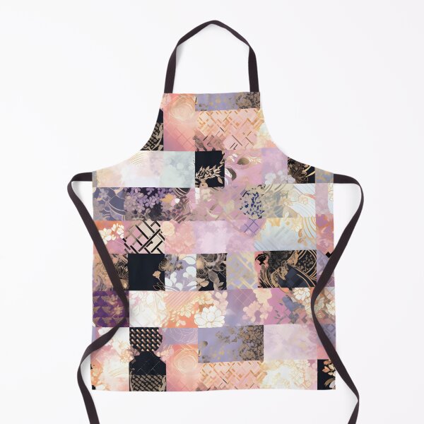 Artikelvorschau, Mystic Patchwork: Purple, Black, Gold, and White Elegance entworfen und verkauft von Cosmic-Canvases.