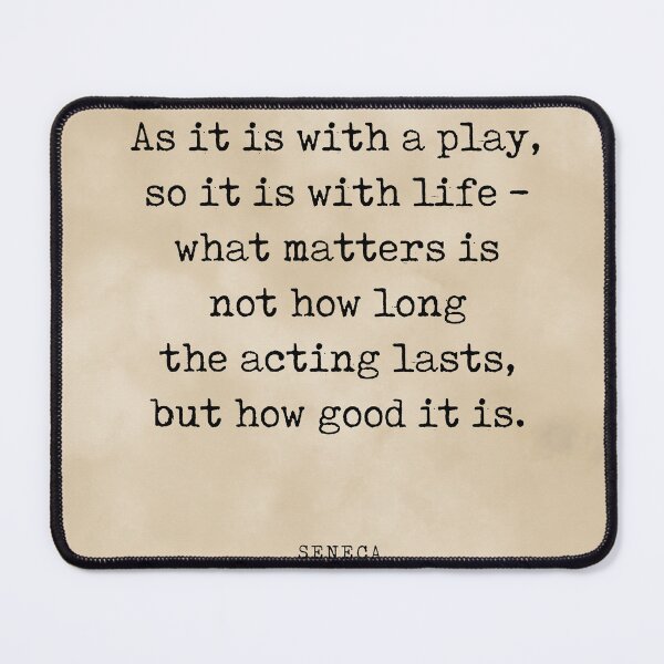 Item preview, As it is with a play - Seneca Quote - Literature - Typewriter Print - Vintage designed and sold by Studio Grafiikka.