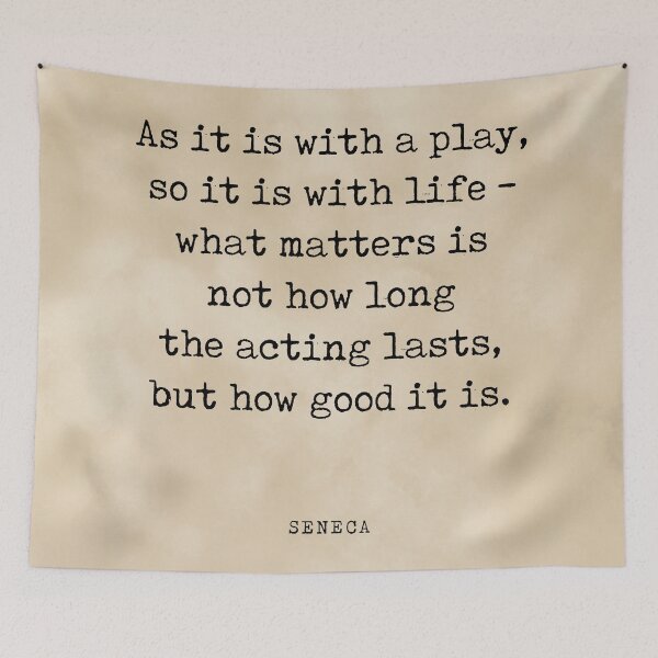 Item preview, As it is with a play - Seneca Quote - Literature - Typewriter Print - Vintage designed and sold by Studio Grafiikka.