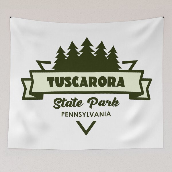 Item preview, Tuscarora State Park Pennsylvania Trees And Ribbon designed and sold by bivenart.
