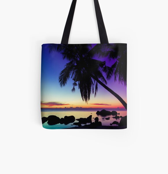 Fantasy sunset landscape Thailand All Over Print Tote Bag