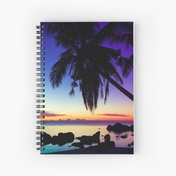 Fantasy sunset landscape Thailand Spiral Notebook