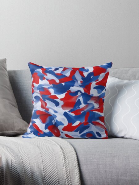 Item preview, Patriotic Camo - Red, White, and Blue Camouflage Pattern Art Print, A Blend of Strength and Patriotism designed and sold by Dubage603.