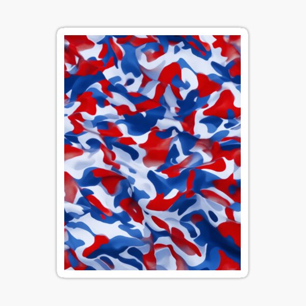 Artikel-Vorschau von Patriotischer Camo-Kunstdruck mit rotem, weißem und blauem Tarnmuster, eine Mischung aus Stärke und Patriotismus, designt und verkauft von Dubage603.
