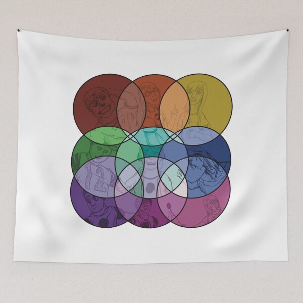 Item preview, Overlapping characters   designed and sold by HazelBergna.