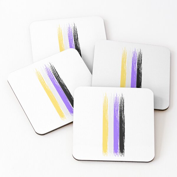 Item preview, Pride Collection - Nonbinary Pride Flag (Paint Streak/Vertical)  designed and sold by T-WoodCreations.