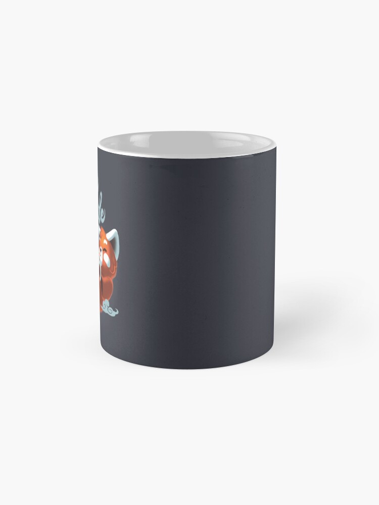Alternate view of Lazy mode ON - Cute Red Panda - Fluffy Coffe Animal Mug