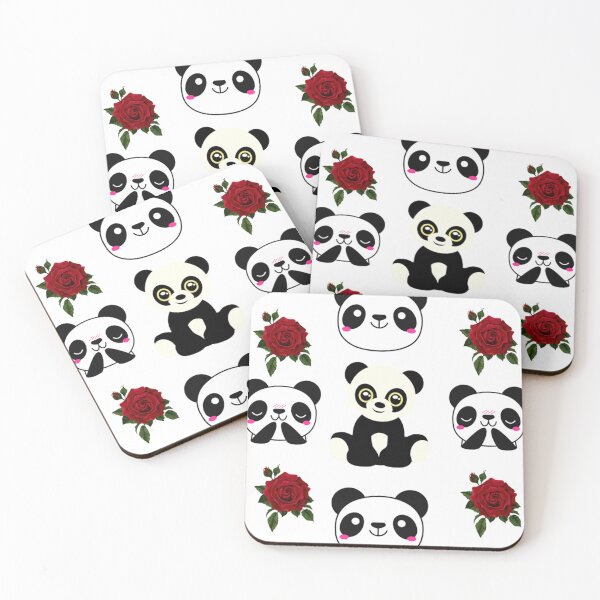 Item preview, panda and flowers  designed and sold by HazelBergna.