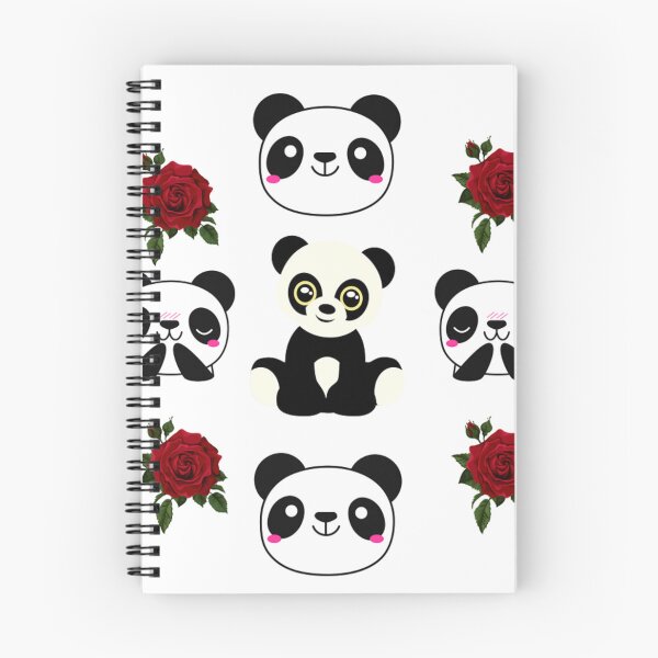 Item preview, panda and flowers  designed and sold by HazelBergna.