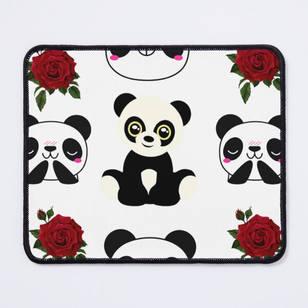 Item preview, panda and flowers designed and sold by HazelBergna.