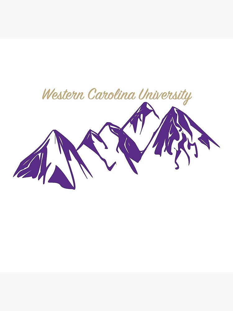 "Western Carolina University" Poster by aerrington12 Redbubble