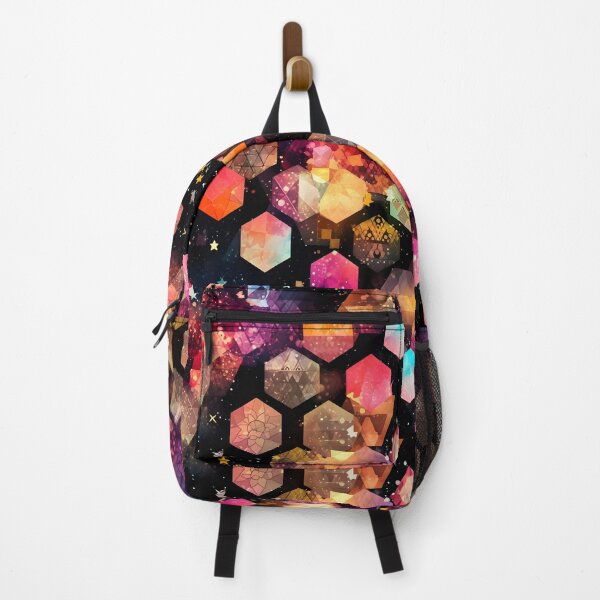Artikelvorschau, Cosmic Quilt: Vibrant Orange Galaxy Patchwork entworfen und verkauft von Cosmic-Canvases.