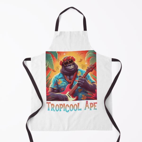 Item preview, Tropicool Ape | Groovy Gorilla with Hawaiian Shirt designed and sold by PopPopGfx.