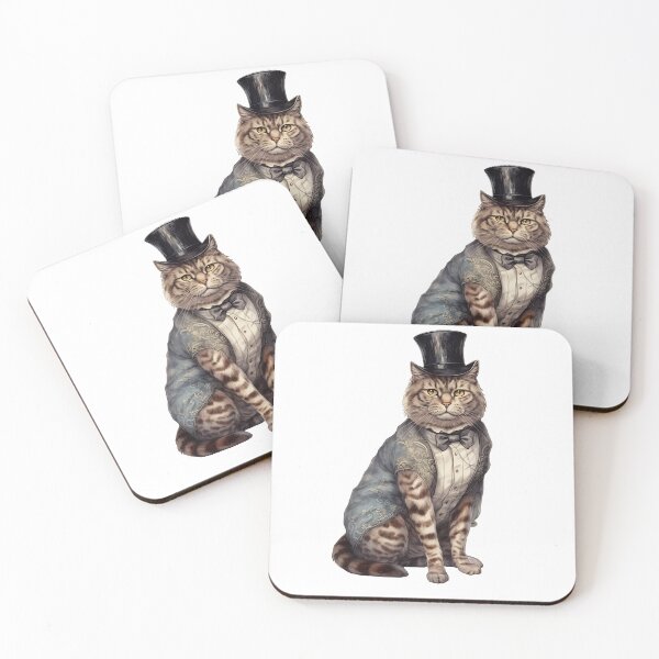 Item preview, Vintage Funny Sticker cat. Cat lover  beauty in jewellery. Fashion illustration. Kawaii kitten designed and sold by Anastasiia Yurevych.