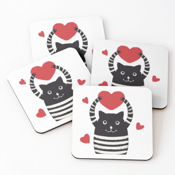 Item preview, Cat holding heart designed and sold by DiyaNikki.
