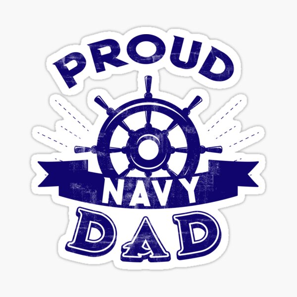 Download Proud Navy Dad Stickers Redbubble