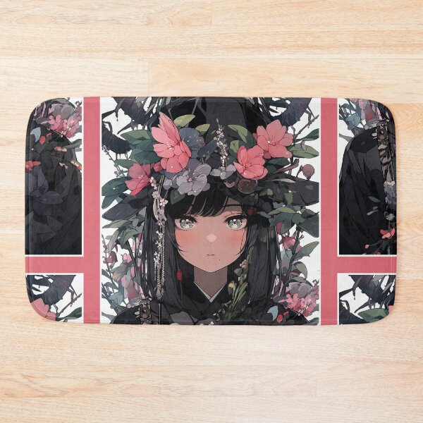 Item preview, Aesthetic Anime Girl Pink Rosa Black | Quality Aesthetic Anime Design | Chibi Manga Anime Art designed and sold by AlNoah.