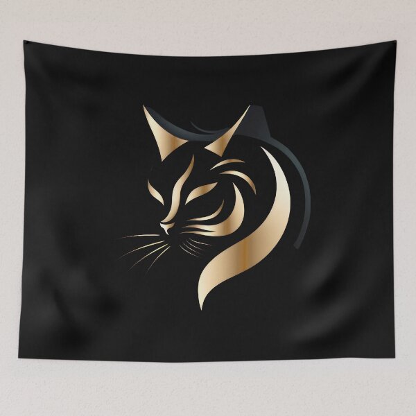 Item preview, Contrasting feline elegance designed and sold by Belltwon.