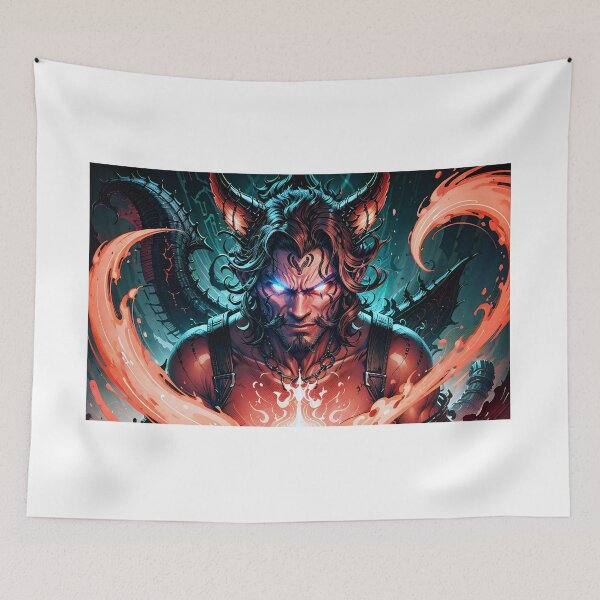 Item preview, Ifrit, Fire Demon designed and sold by Tea-Shirt-Break.
