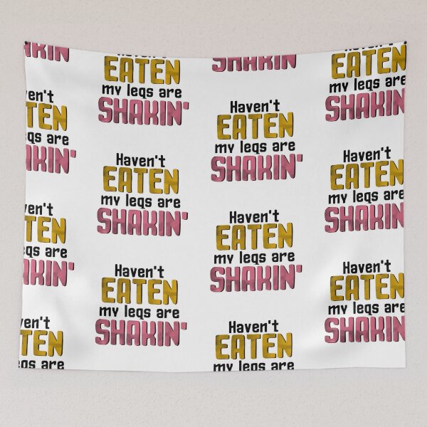 Item preview, Haven't eaten my legs are shakin' sticker by DozyJov designed and sold by DozyJov.