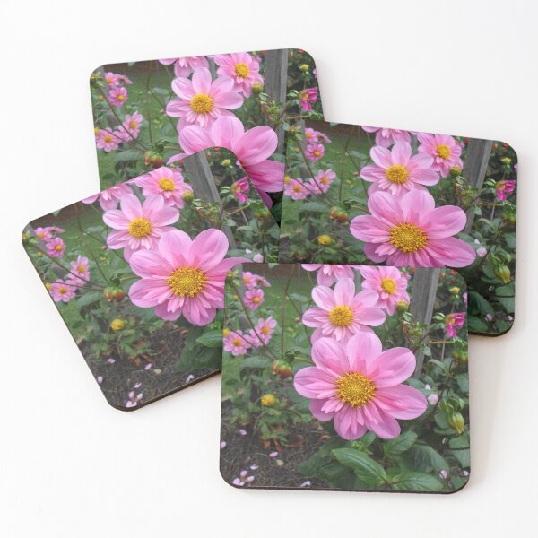 Item preview, Pink Dahlias In The Garden designed and sold by KeksWorkroom.
