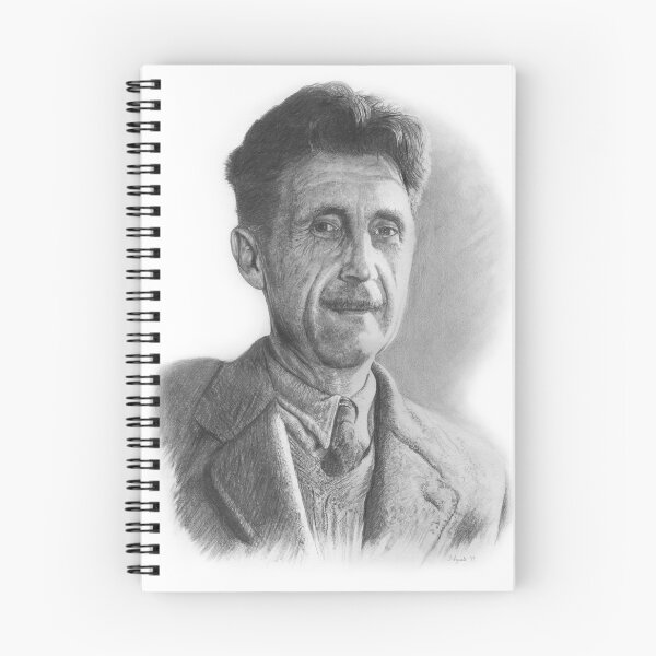 Item preview, George Orwell pencil drawing designed and sold by James  Arguile.
