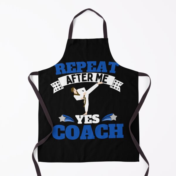 Item preview, Repeat After Me Yes Coach Karate - Blue Black - Funny Sports designed and sold by GymWearDepot.