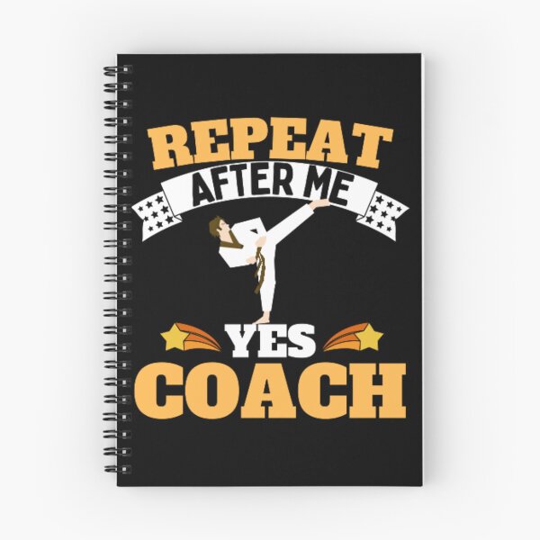 Item preview, Repeat After Me Yes Coach Karate - Yellow Black - Funny Sports designed and sold by GymWearDepot.