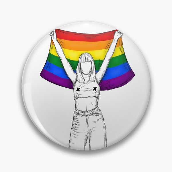 Item preview, Måneskin Victoria de Angelis with pride flag designed and sold by ArteDellaVitaDE.