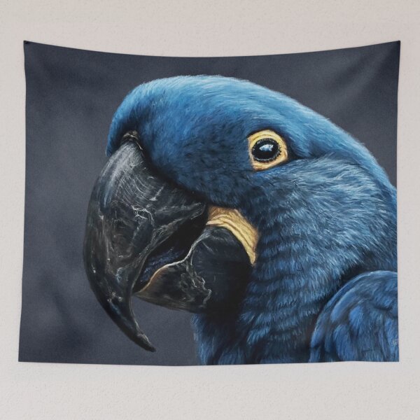 Item preview, Macaw parrot blue feathers designed and sold by NathBros.