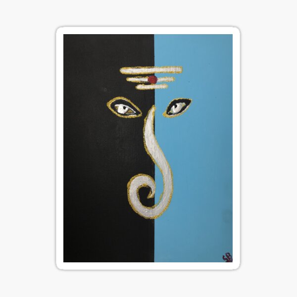Modern Ganesh Sticker