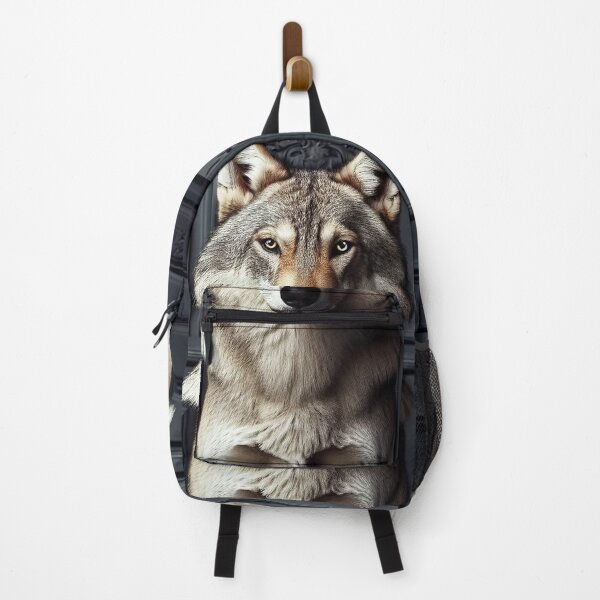 Item preview, Portrait of beautiful wolf on dark victorian interior background designed and sold by Reinvention.
