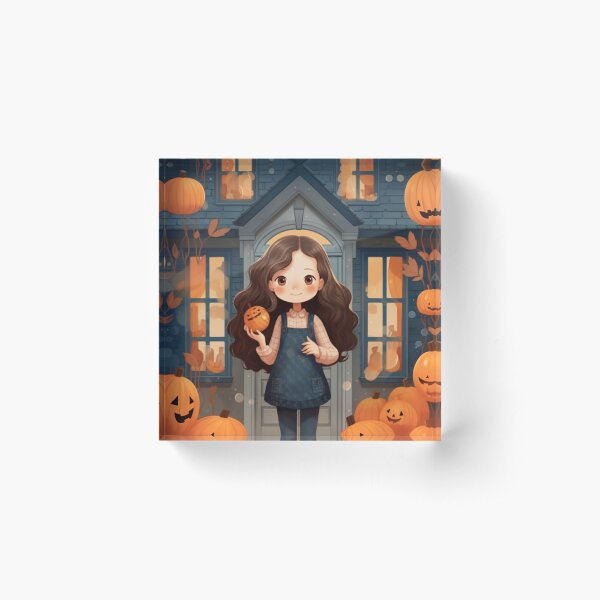 Item preview, Girl And Pumpkin designed and sold by buivangiahuy08.