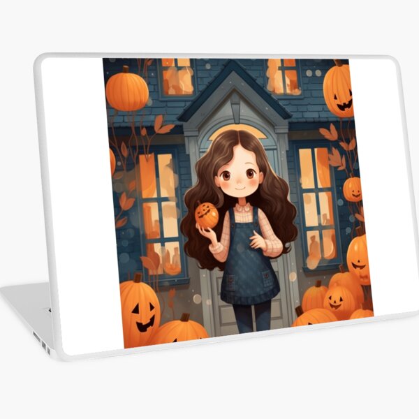 Item preview, Girl And Pumpkin designed and sold by buivangiahuy08.