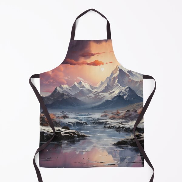 Item preview, Snow-Dusted Peaks mountains: An Ethereal Dreamscape designed and sold by Moisky Art.