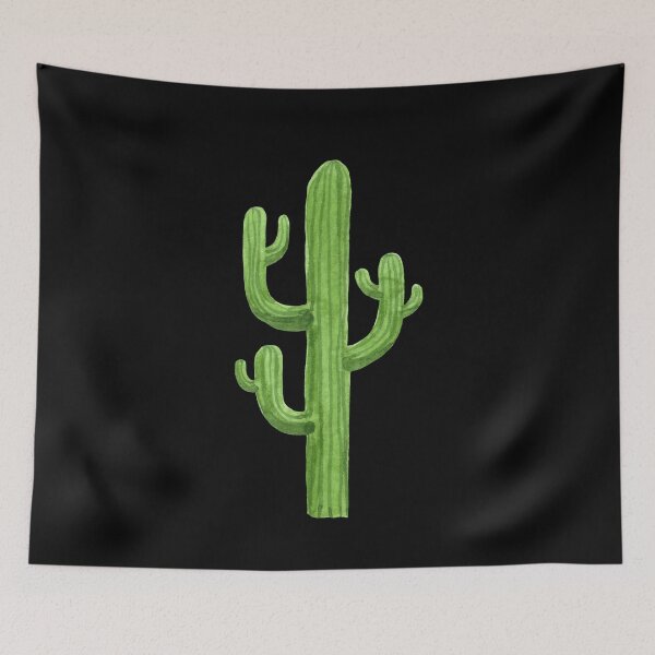 Item preview, Beautiful Green Cacti Succulent on Black Design III designed and sold by DesertDecor.