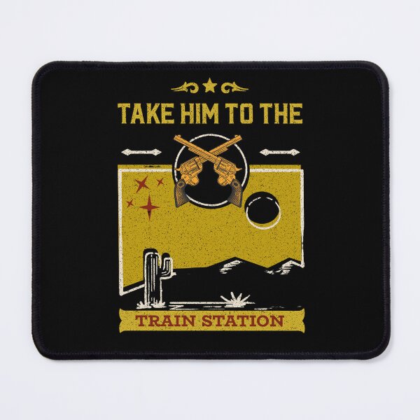 Item preview, Retro Style Take Him To The Train Station Funny Vintage - Funny Dutton Yellowstone Essential T-Shirt designed and sold by Rodayna Elnaggar.