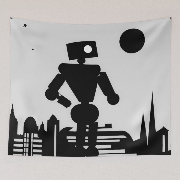 Item preview, Robot Silhouette  designed and sold by RobotAIArt.