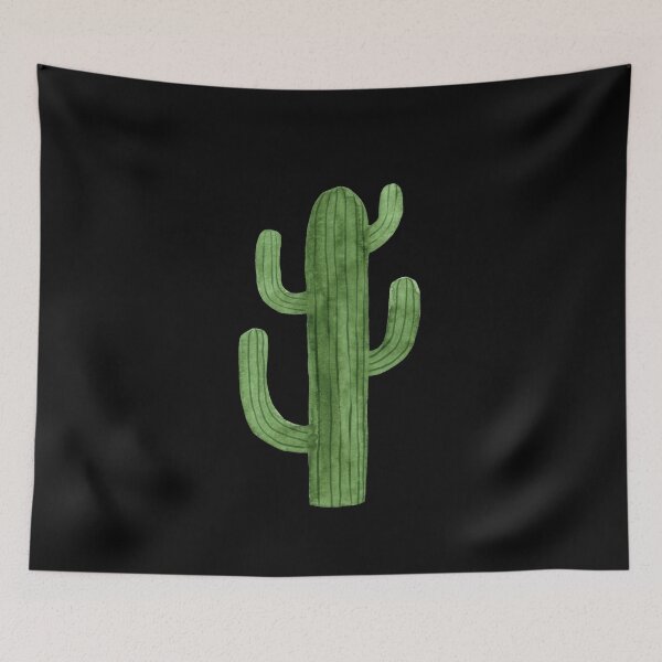 Item preview, Beautiful Green Cacti Succulent on Black Design IV designed and sold by DesertDecor.