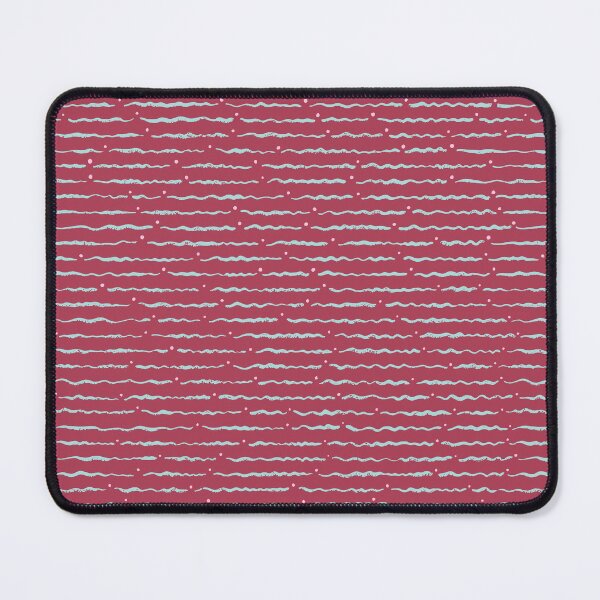 Item preview, Seamless Hand Drawn Wavy Lines and Dots - Maroon designed and sold by Ili Dobi.