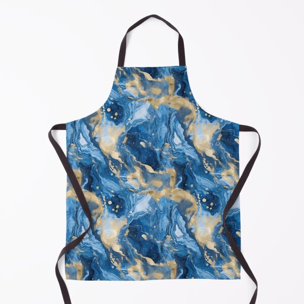 Item preview, Blue and Gold Liquid Marble Texture designed and sold by AestheticsArt81.